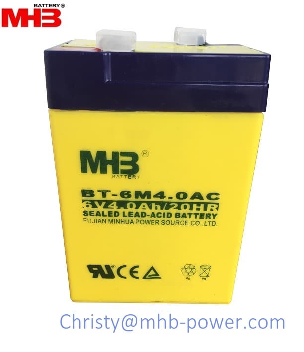 MHB Power 6V4Ah lead acid battery for ups_back up power _BT_6M4_0AC_